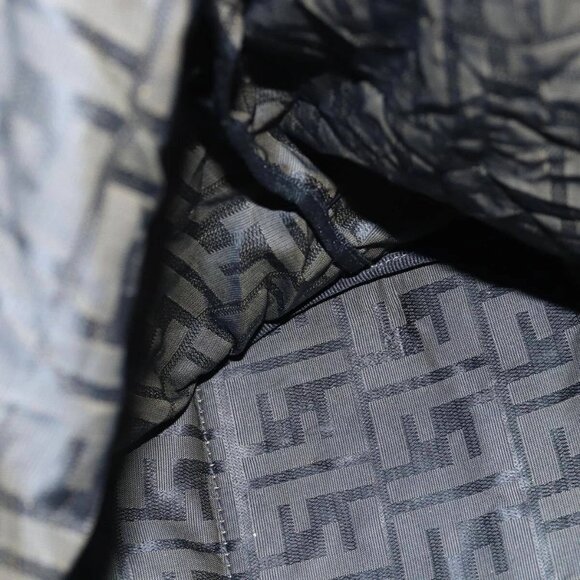 FENDI Zucca Canvas Tote Bag Black Brown Auth ep4488 - Picture 13 of 16